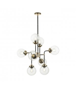 4971/8 LOFT ODL22 477 черный/золотой/прозрачный/стекло Люстра E27 8*40W PRIAMA-foto5