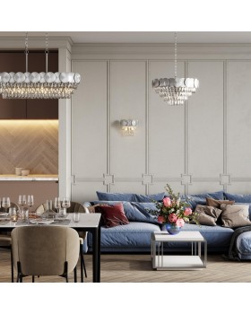 4972/5C HALL ODL22 375 хром/пластик/хрусталь Люстра потолочная E27 5*40W CATRIS-foto3