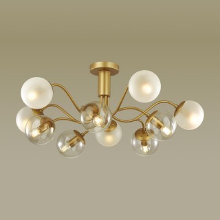 4555/10C MODERNI LN21 079 матовое золото Люстра потолочная E14 10*40W 220V CANDICE-foto3