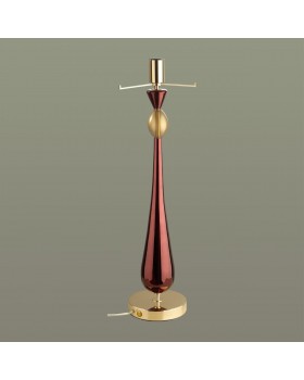 4868/1T STANDING ODL_EX22 57 золотой/бордовый/стекло База для высокой лампы E27 1*60W TOWER-foto4