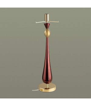 4868/1T STANDING ODL_EX22 57 золотой/бордовый/стекло База для высокой лампы E27 1*60W TOWER-foto4