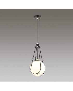 4269/1 MODERN ODL21 339 черн с хром/бел. мат. акрил Подвесной светильник Е14 1*40W CAROL-foto3