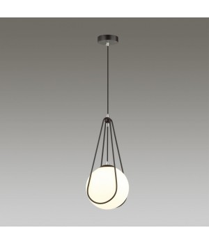 4269/1 MODERN ODL21 339 черн с хром/бел. мат. акрил Подвесной светильник Е14 1*40W CAROL-foto3