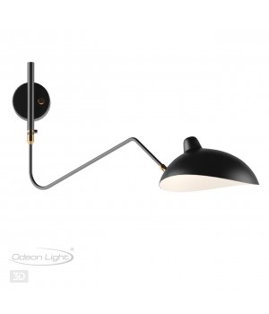 4830/1W WALLI ODL21 523 черный/золотой Настенный светильник E27 1*40W KERBI-foto5