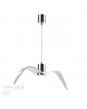 4903/1C PENDANT ODL22 289 белый/хром/стекло Подвес GU10 1*5W BIRDS-foto6