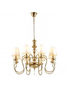 4723/8 CLASSIC ODL20 453 золотой/белый Люстра E14 8*40W 220V MEKI-foto4