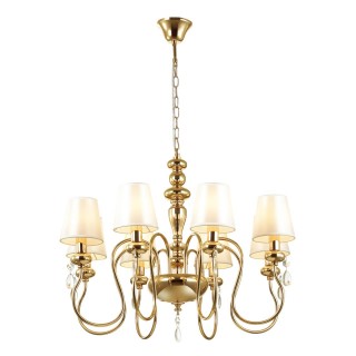 4723/8 CLASSIC ODL20 453 золотой/белый Люстра E14 8*40W 220V MEKI-foto4