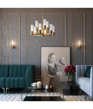 4841/1W HALL ODL21 477 золото/металл/стекло Бра E14 1*40W SABANO-foto3