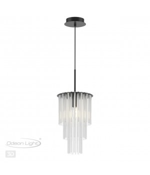 4921/1 MODERN ODL22 329 черный/прозрач./матов./стекло Подвес E27 1*60W PAPITA-foto5