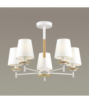 4497/5C COUNTY LN20 169 белый, дерево Люстра потолочная E14 5*40W 220V BETSY-foto4