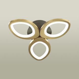 4574/60CL LEDIO LN21 019 черный, золотой Люстра потолочная диммир. с ДУ + LampSmart LED 60W 3000-6000К 2740Лм 220V LULU-foto3