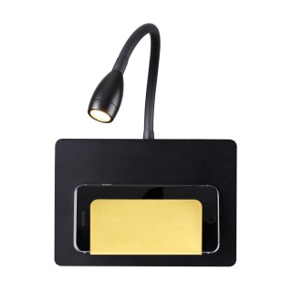 4242/3WL HIGHTECH ODL21 225 черн/золотистый Настенный светильник c USB IP20 LED 3W 240Лм 3000K SONIA-foto4