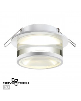 370915 SPOT NT22 300 белый Светильник встраиваемый IP20 GU10 9W 220V GEM-foto4