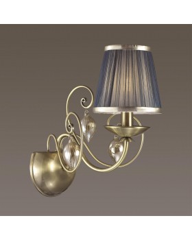 3921/1W CLASSIC ODL18 497 бронза/ткань/стекло Бра IP20 E14 40W 220V NIAGARA-foto4