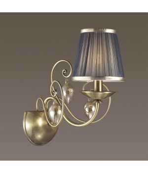 3921/1W CLASSIC ODL18 497 бронза/ткань/стекло Бра IP20 E14 40W 220V NIAGARA-foto4