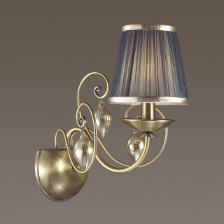 3921/1W CLASSIC ODL18 497 бронза/ткань/стекло Бра IP20 E14 40W 220V NIAGARA-foto4