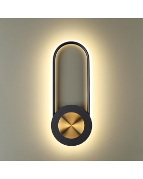 4338/16WL HIGTECH ODL22 179 черный/золото/металл Настенный светильник IP20 LED 16W 998Лм 3000K TINA-foto3