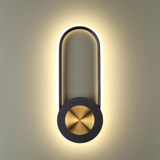 4338/16WL HIGTECH ODL22 179 черный/золото/металл Настенный светильник IP20 LED 16W 998Лм 3000K TINA-foto3