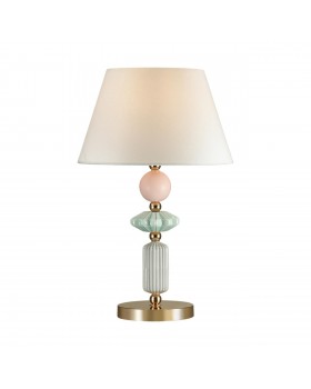 4861/1TB CLASSIC ODL_EX22 77 золотой/раноцветн.керамика/абажур Настольная лампа E27 1*60W 4861/1TB CANDY-foto5