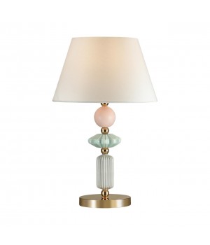 4861/1TB CLASSIC ODL_EX22 77 золотой/раноцветн.керамика/абажур Настольная лампа E27 1*60W 4861/1TB CANDY-foto5
