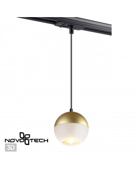 370822 PORT NT22 080 матовое золото Светильник трековый однофазный трехжильный, провод 1м IP20 GU10 9W 220V GARN-foto9