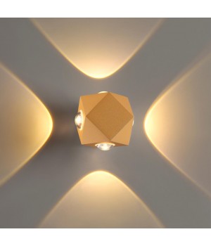 4220/8WL HIGHTECH ODL21 189 золотист/металл Настенный светильник IP54 LED 8W 724Лм 3200K DIAMANTA-foto4