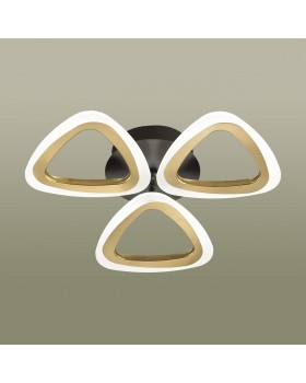 4571/42CL LEDIO LN21 017 черный, золотой Люстра потолочная диммир. с ДУ + LampSmart LED 42W 3000-6000К 2270Лм 220V RHEA-foto3