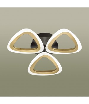 4571/42CL LEDIO LN21 017 черный, золотой Люстра потолочная диммир. с ДУ + LampSmart LED 42W 3000-6000К 2270Лм 220V RHEA-foto3