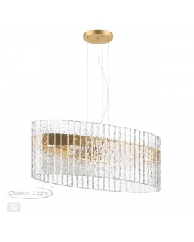 4938/6B HALL ODL22 439 матов.золотой/прозрачный/стекло Люстра E14 6*40W MERKALE-foto4