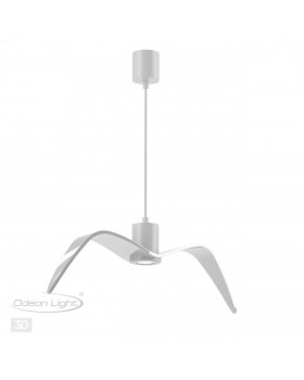 4904/1C PENDANT ODL22 289 белый/стекло Подвес GU10 1*5W BIRDS-foto6