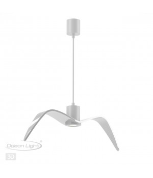 4904/1C PENDANT ODL22 289 белый/стекло Подвес GU10 1*5W BIRDS-foto6