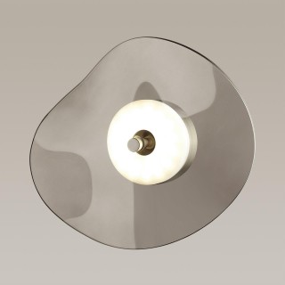 4858/5WL L-VISION ODL_EX21 97 никель/дымчатый/стекло Настенный светильник LED 1*5W 3500K FLUENT-foto4