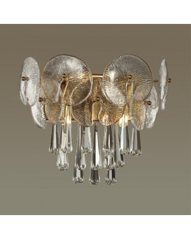 4984/2W HALL ODL22 445 золотой/стекло/хрусталь Бра G9 2*33W SEMURA-foto3