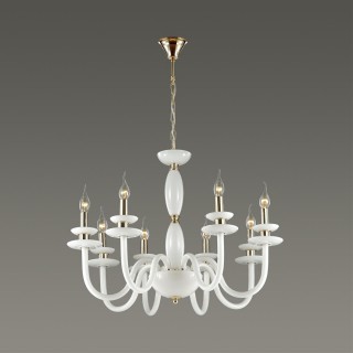 4187/8 HALL ODL19 377 золото/белый Люстра Е14 8*40W CAPRI-foto3
