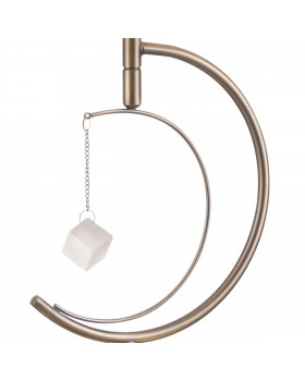 4469/1T NEOCLASSI (В 2-Х КОРОБКАХ) LN20 189 античная латунь, белый Настольная лампа E14 1*40W 220V LEAH-foto4