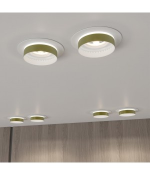 370783 SPOT NT21 292 белый/золото Светильник встраиваемый влагозащищенный IP44 GU10 9W 220V WATER-foto3