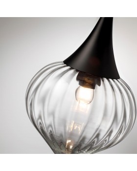 4951/1 PENDANT ODL22 305 черный/прозрачный/стекло Подвес E14 1*40W KESTA-foto6