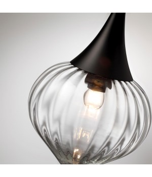 4951/1 PENDANT ODL22 305 черный/прозрачный/стекло Подвес E14 1*40W KESTA-foto6