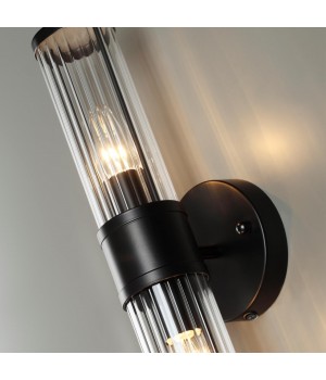 4944/2W DROPS ODL22 539 черный/прозрачный/стекло Настенный светильник E14 1*40W IP44 KEPA-foto5