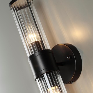4944/2W DROPS ODL22 539 черный/прозрачный/стекло Настенный светильник E14 1*40W IP44 KEPA-foto5