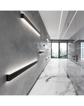 4294/40WL HIGHTECH ODL22 195 черный/металл Настенный светильник IP20 LED 40W 3245Лм 3000K FRAMANT-foto3