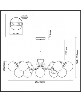 4554/10C MODERNI LN21 078 хром Люстра на штанге E14 10*40W 220V CANDICE-foto2