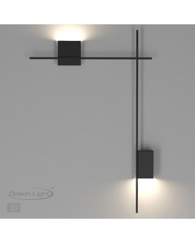 4241/20WL HIGHTECH (В 2-Х КОРОБКАХ) ODL21 135 черн/золот/металл Настенный светильник IP20 LED 20W 1400Лм 4000K BONDI-foto5