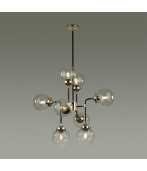 4971/8 LOFT ODL22 477 черный/золотой/прозрачный/стекло Люстра E27 8*40W PRIAMA-foto4