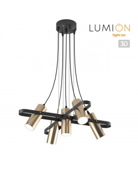 3714/5A MODERNI LN19 143 золотой, чёрный Люстра GU10 LED 5*5W 220V CLAIRE-foto4