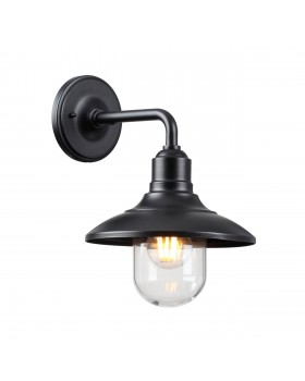 4965/1W NATURE ODL22 567 черный/стекло Ландшафтный настен.светильник E27 1*60W IP44 CAMPA-foto4