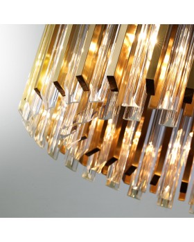 4925/9 ARTDEC ODL22 369 золотой/стекло Люстра E14 9*40W ROMANA-foto5