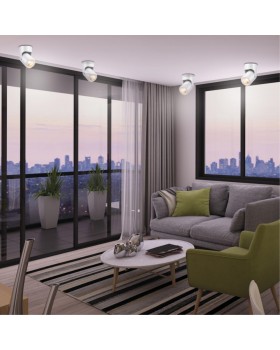 370454 OVER NT19 215 белый Накладной светильник IP20 GU10 50W 220V PIPE-foto3