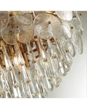 4984/8 HALL ODL22 445 золотой/стекло/хрусталь Люстра E14 8*40W SEMURA-foto5