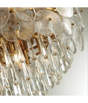 4984/8 HALL ODL22 445 золотой/стекло/хрусталь Люстра E14 8*40W SEMURA-foto5